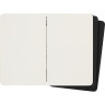 Блокнот MOLESKINE Cahier Journal Pocket, нелинованный, чёрный (3 шт.) QP313