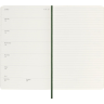 Еженедельник MOLESKINE CLASSIC SOFT WKNT, датированный, 144стр., в линейку, Large, зеленый DSK1512WN3